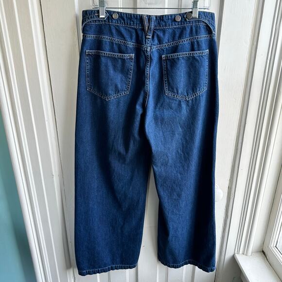 Sundance Greta Wide-Leg Denim Trouser Dark Indigo - Picture 7 of 9